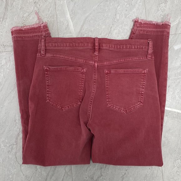 3/$30 ♥ GAP 1969 True Skinny Jeans Wild Rose Distressed Hem Size 29R - Picture 10 of 12